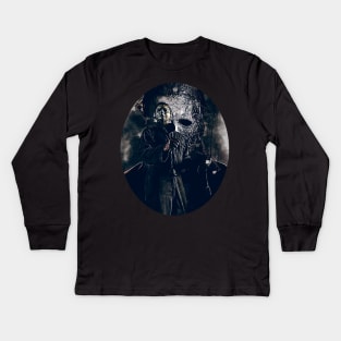 michael myers Kids Long Sleeve T-Shirt